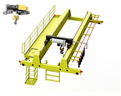 Mosna dizalica s dvostrukim gredama i električnom dizalicom