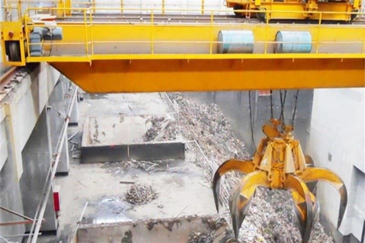 Double Beam Grab Overhead Crane
